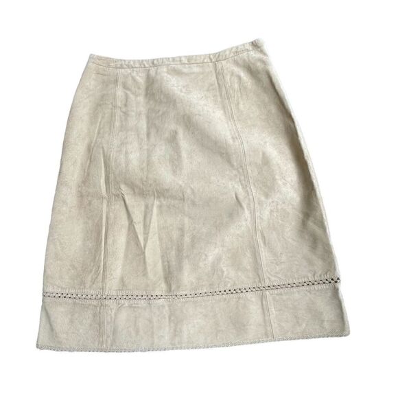 Loft Ann Taylor genuine leather skirt size 10P. - Picture 1 of 3